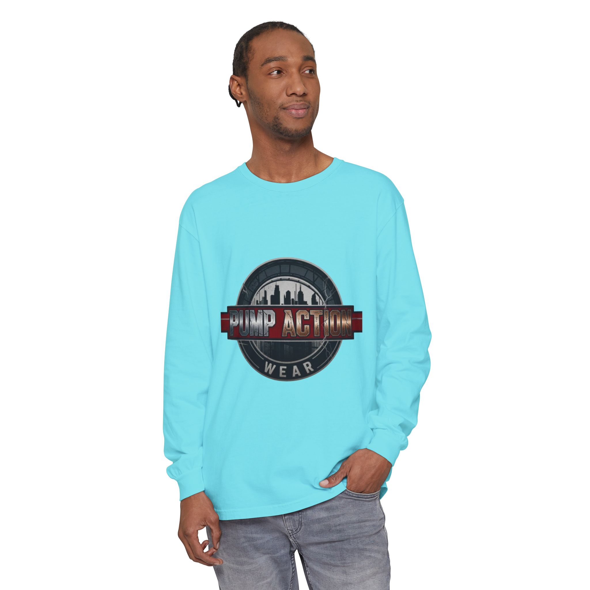 Pump Action Logo Long Sleeve Tee - Image 63