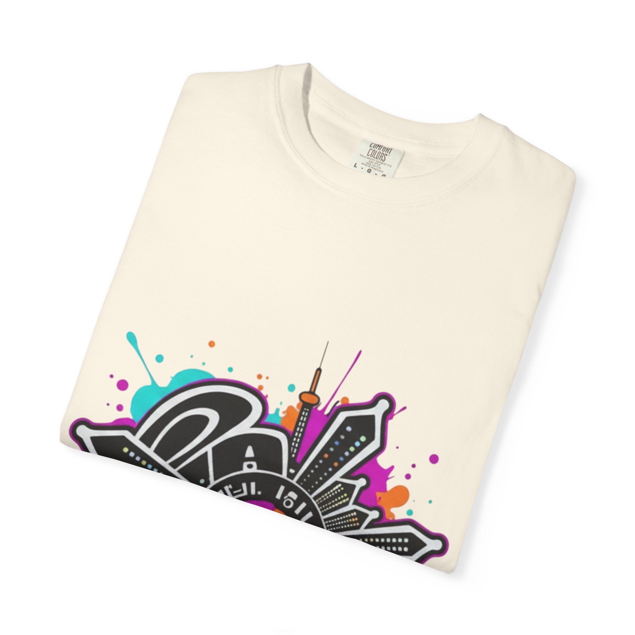 Graffiti Cityscape T-Shirt — Punk Action Wear Graphic Tee - Image 11