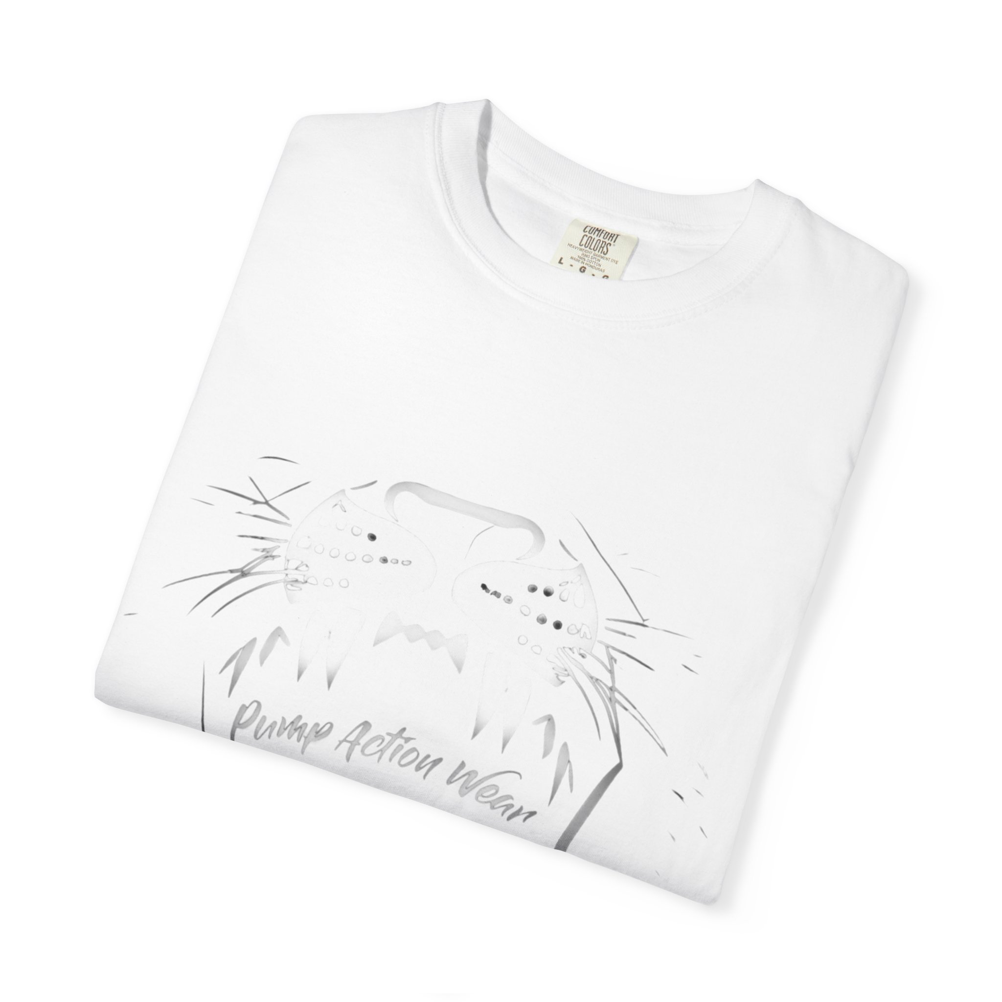 Cat Jaw Graphic T-Shirt — 'Please Afford Meow' Minimalist Cat Face Tee - Image 3