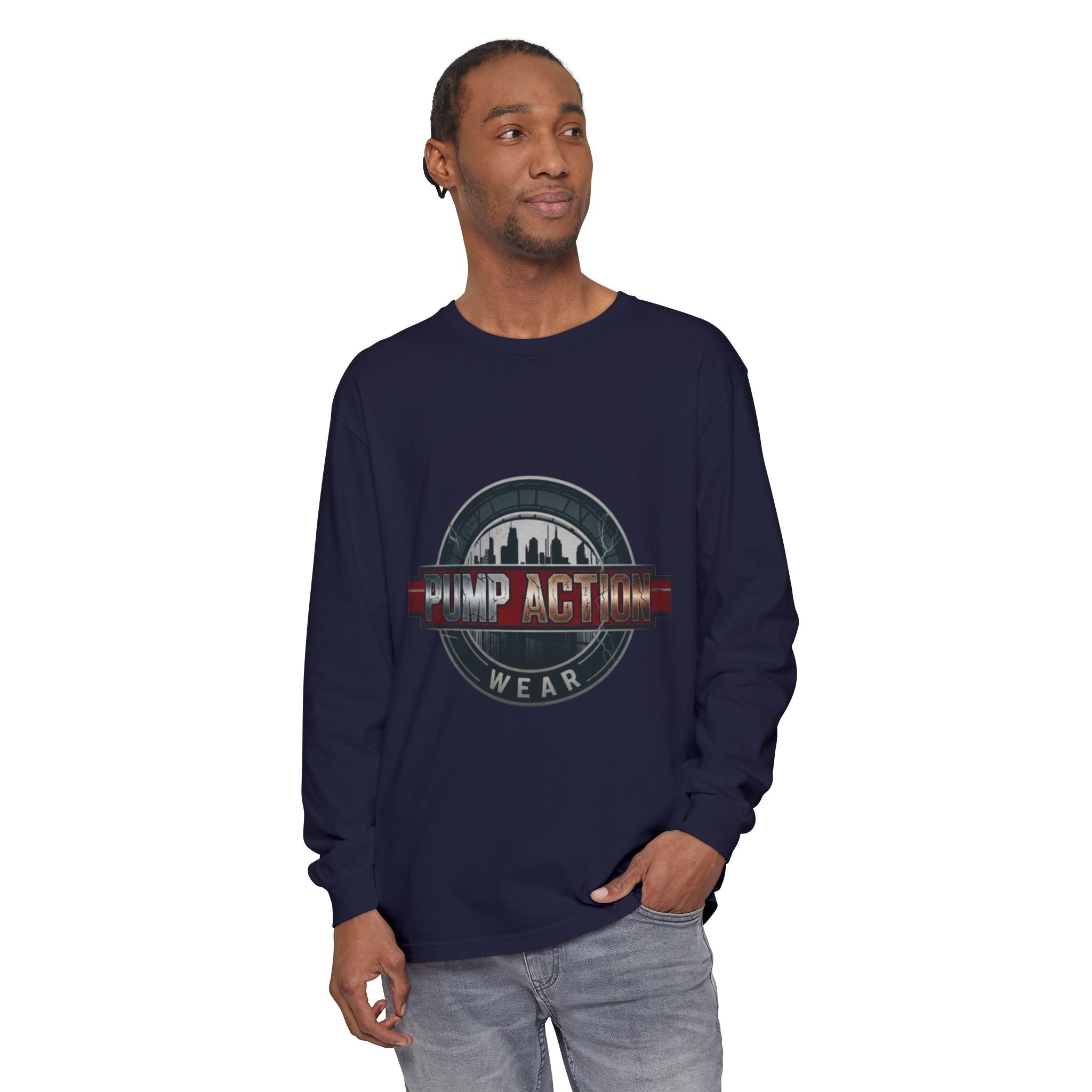 Pump Action Logo Long Sleeve Tee - Image 67