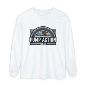 Pump Action Wear Long Sleeve Tee — Vintage Fuel Pump Logo Shirt