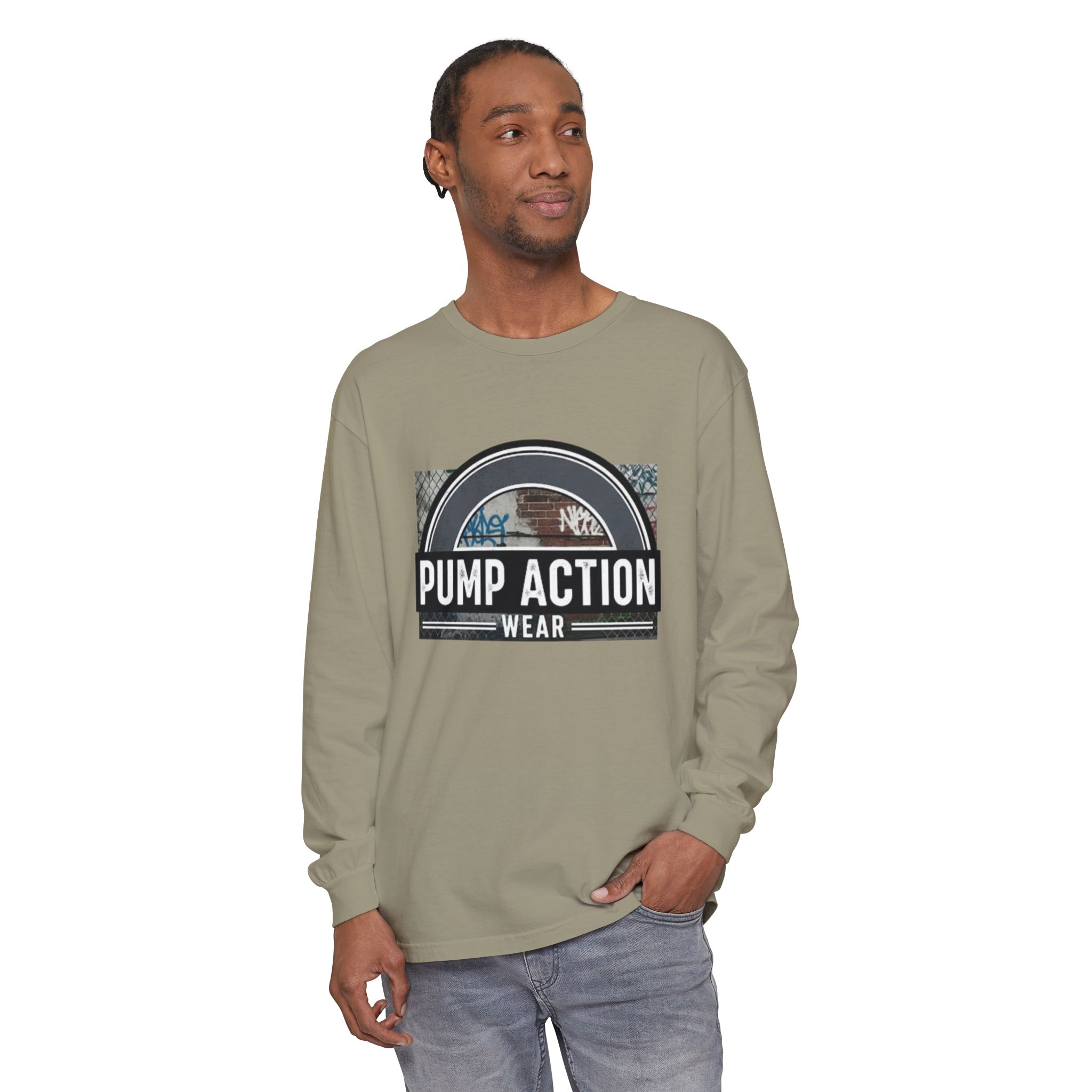 Pump Action Wear Long Sleeve Tee — Vintage Fuel Pump Logo Shirt - Image 35