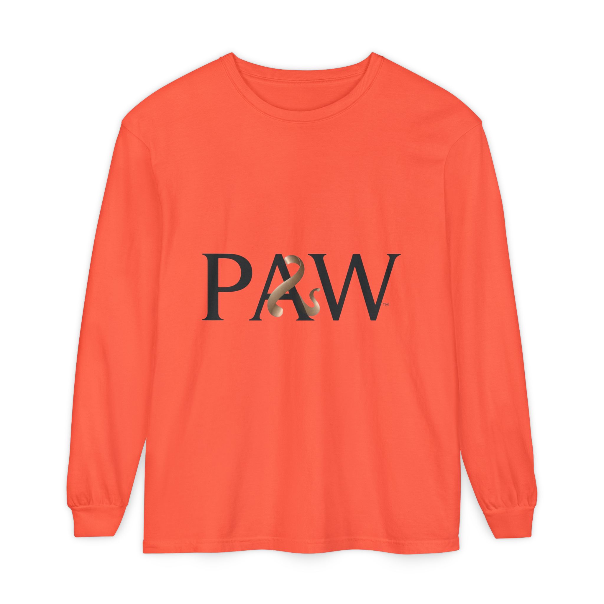 PAW Ampersand Long Sleeve Tee — Minimal Pet Lover Graphic Shirt - Image 9