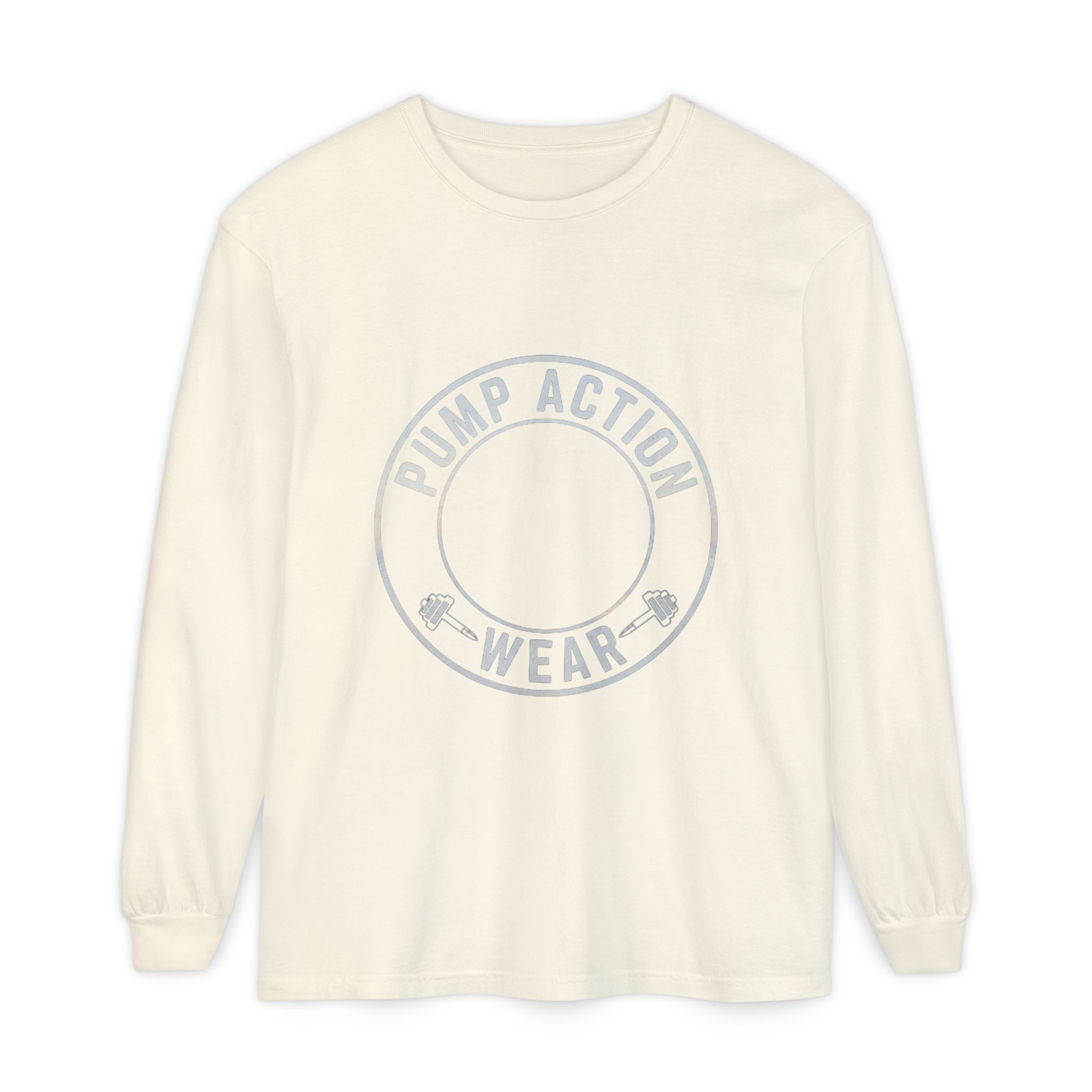 Pump Action Wear Long Sleeve Tee — Minimal Logo Casual Shirt - Image 17