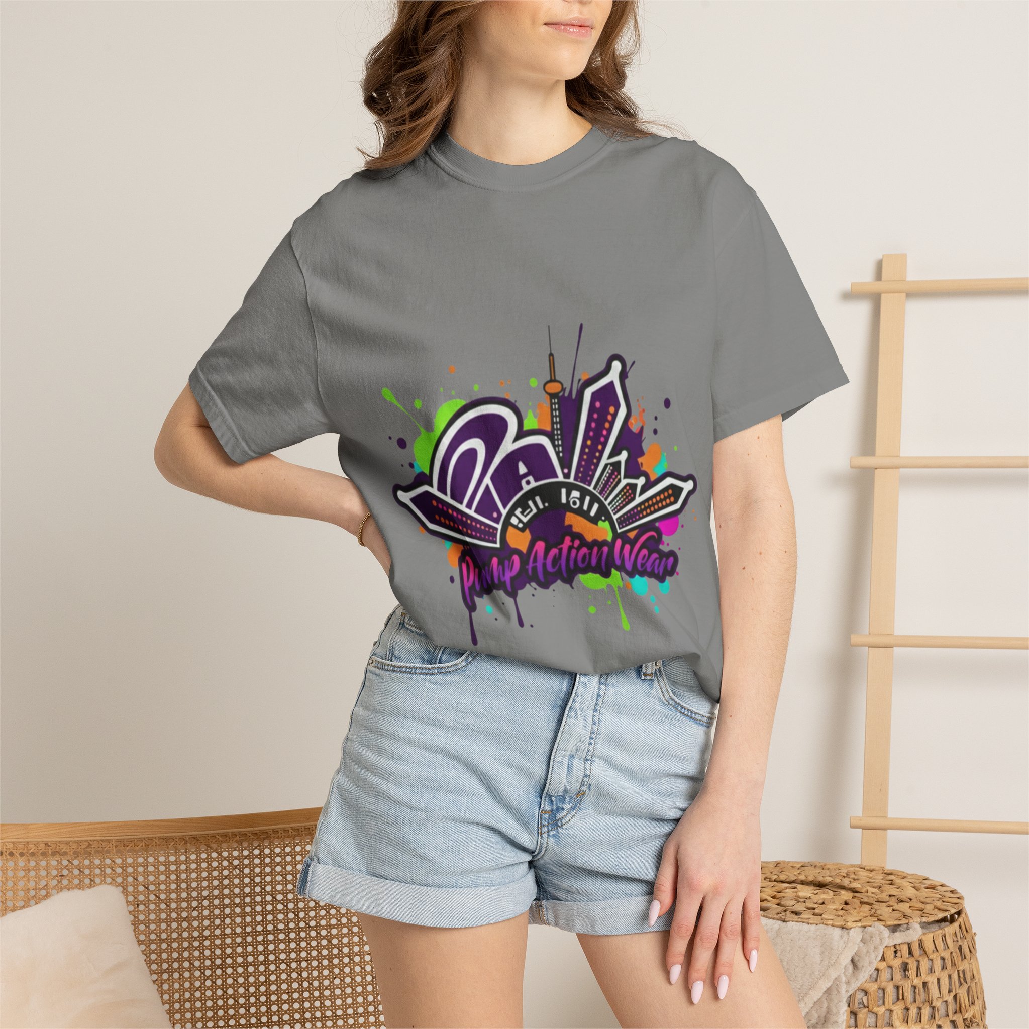 T-Shirt — Retro Graffiti 'Party All Night' Graphic Tee - Image 32