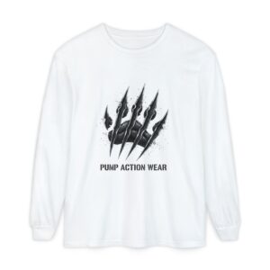 Pump Action Wear Long Sleeve T‑Shirt — Claw Mark Graphic Streetwear