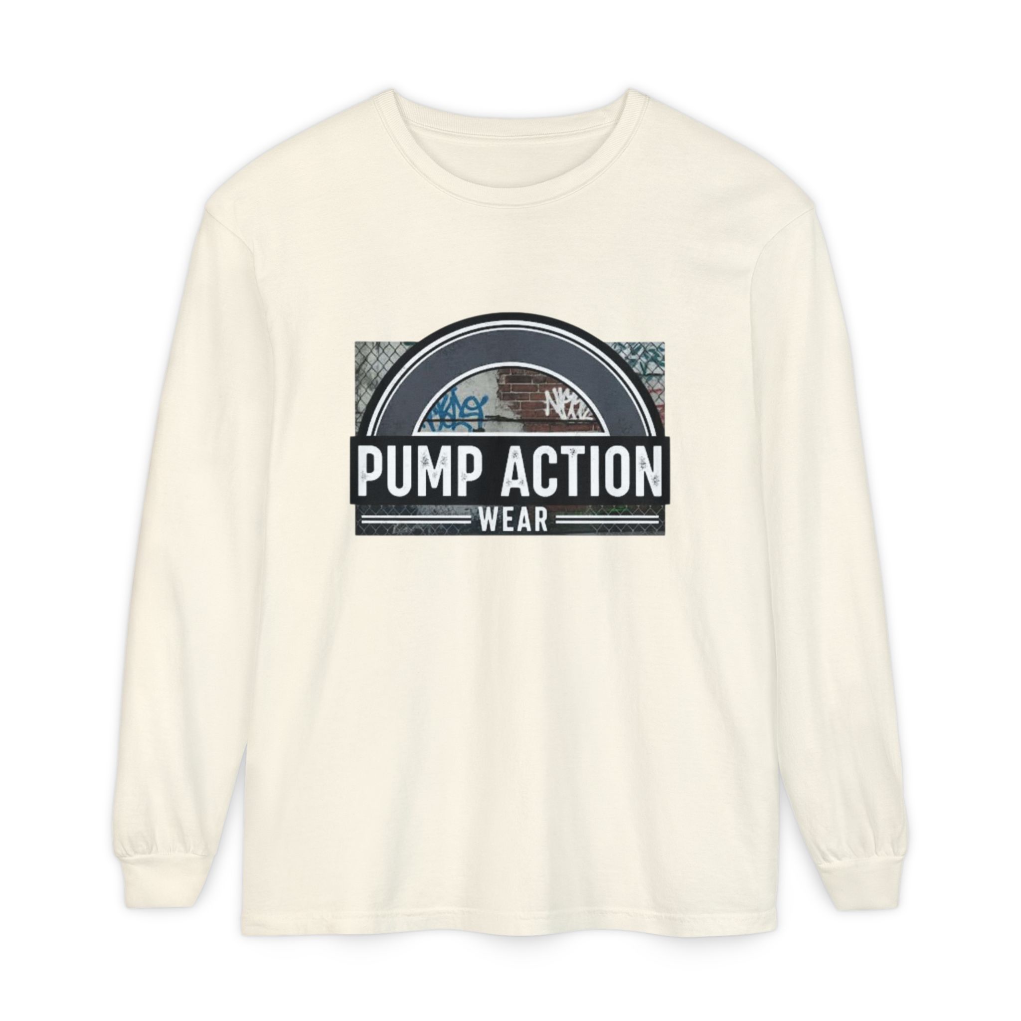 Pump Action Wear Long Sleeve Tee — Vintage Fuel Pump Logo Shirt - Image 17