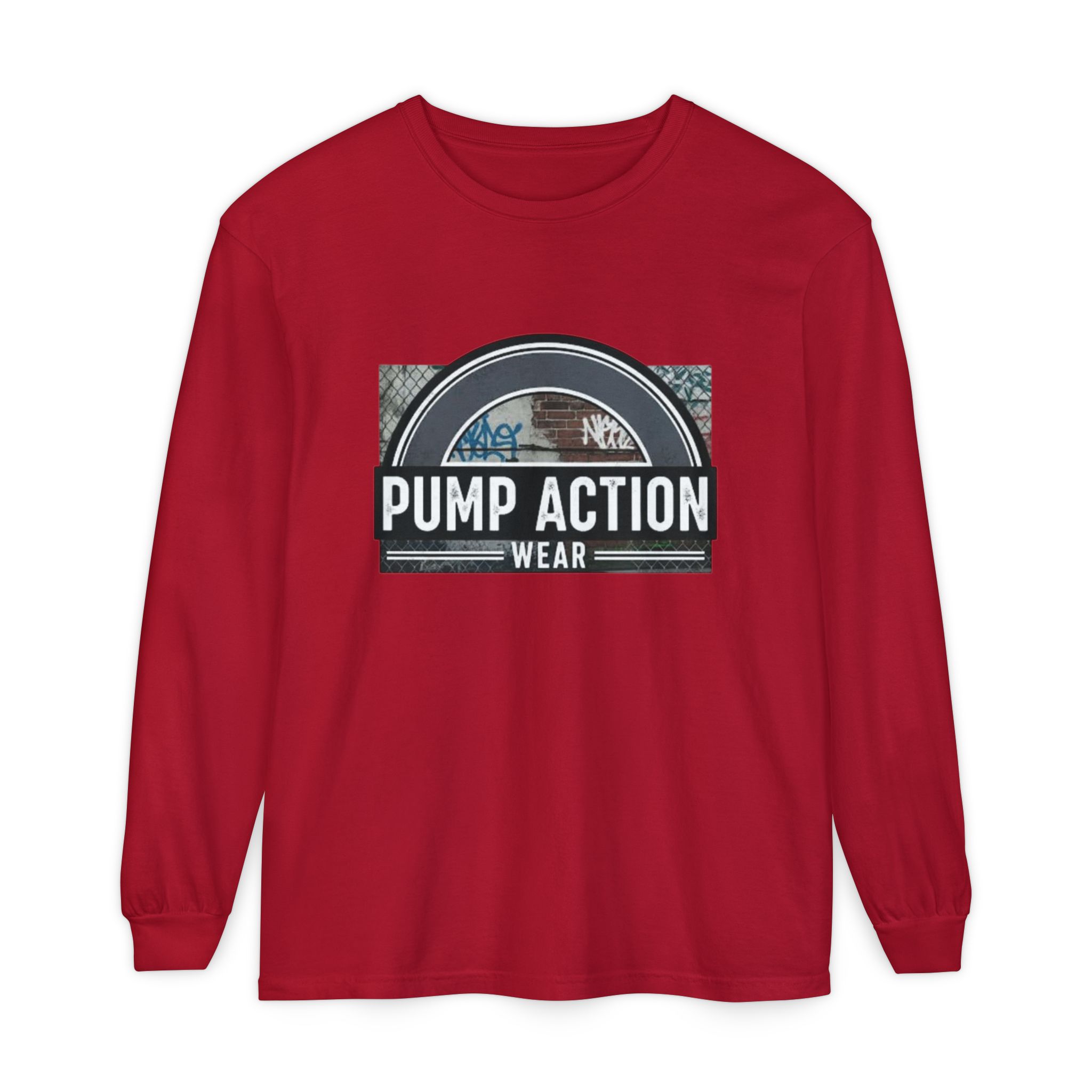 Pump Action Wear Long Sleeve Tee — Vintage Fuel Pump Logo Shirt - Image 65