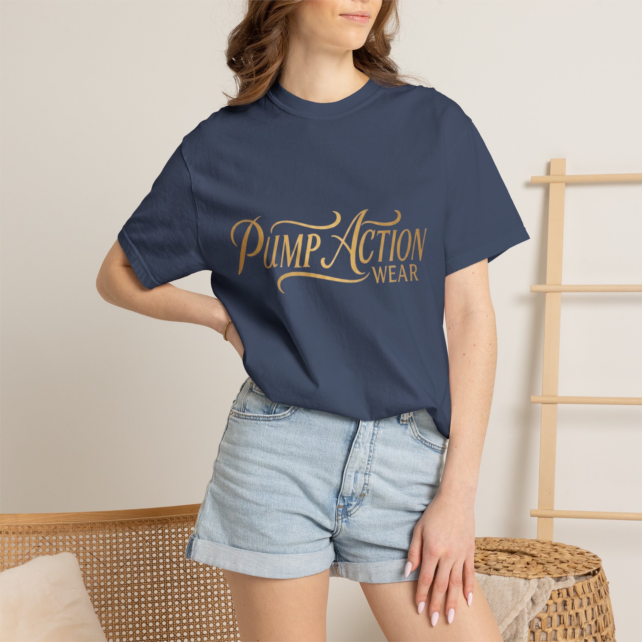 Pump Action Wear Script T-Shirt — Vintage Script Logo Tee - Image 40
