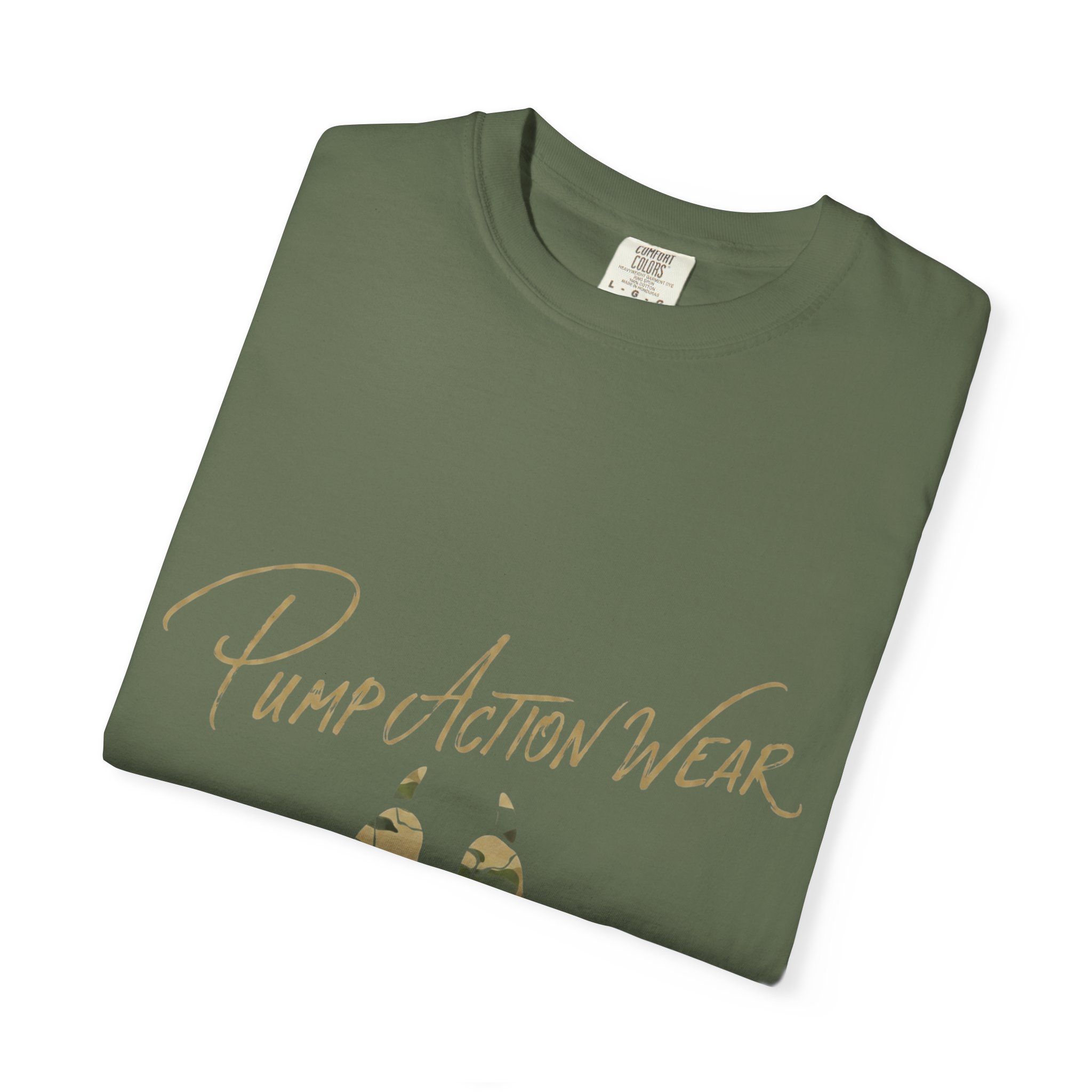 Paw Camo Tee — "Pump Action Wear" Graphic T-Shirt - Image 27