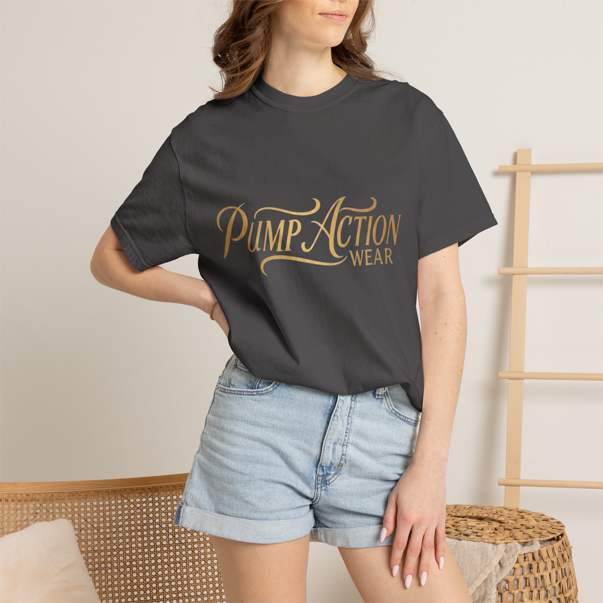 Pump Action Wear Script T-Shirt — Vintage Script Logo Tee - Image 44