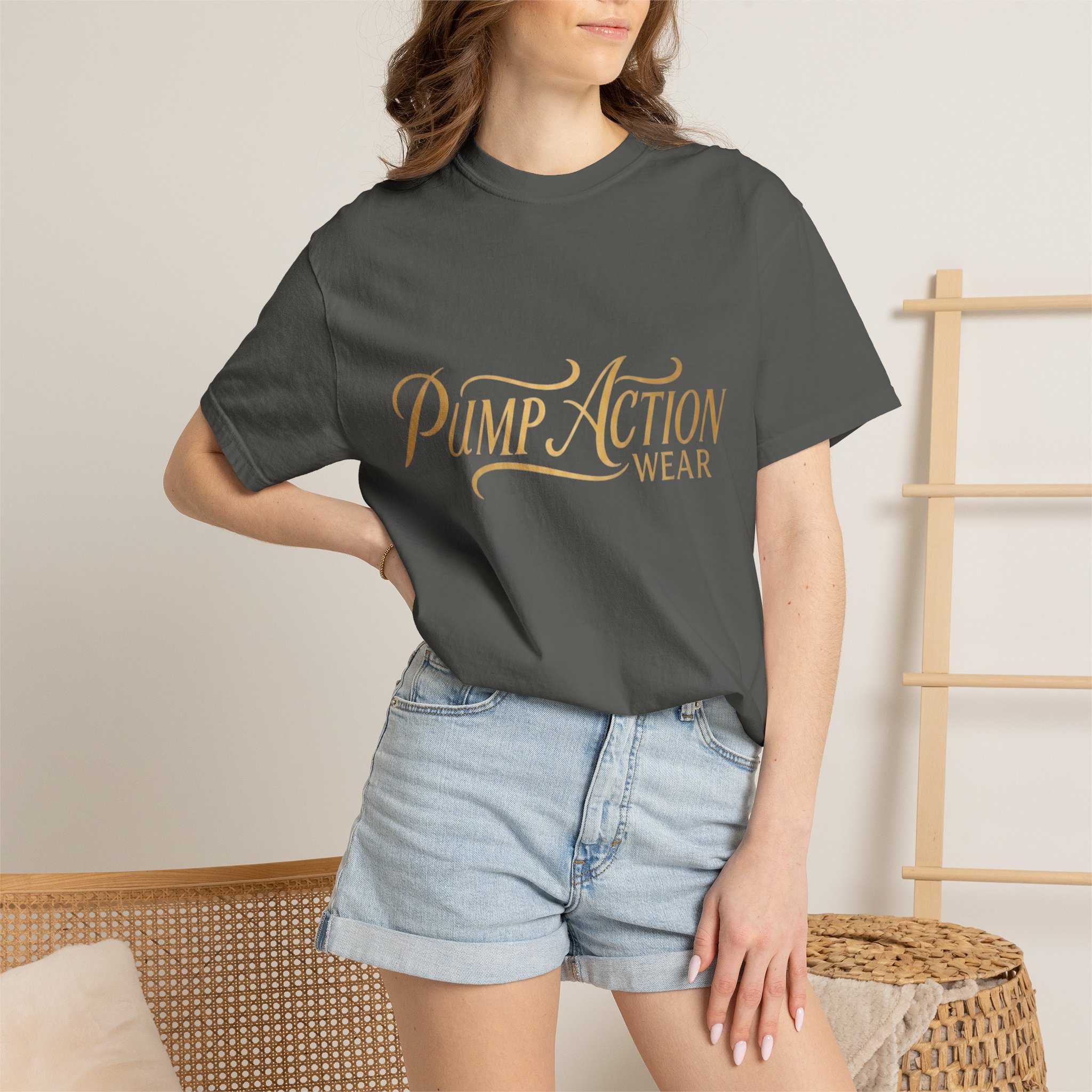 Pump Action Wear Script T-Shirt — Vintage Script Logo Tee - Image 20