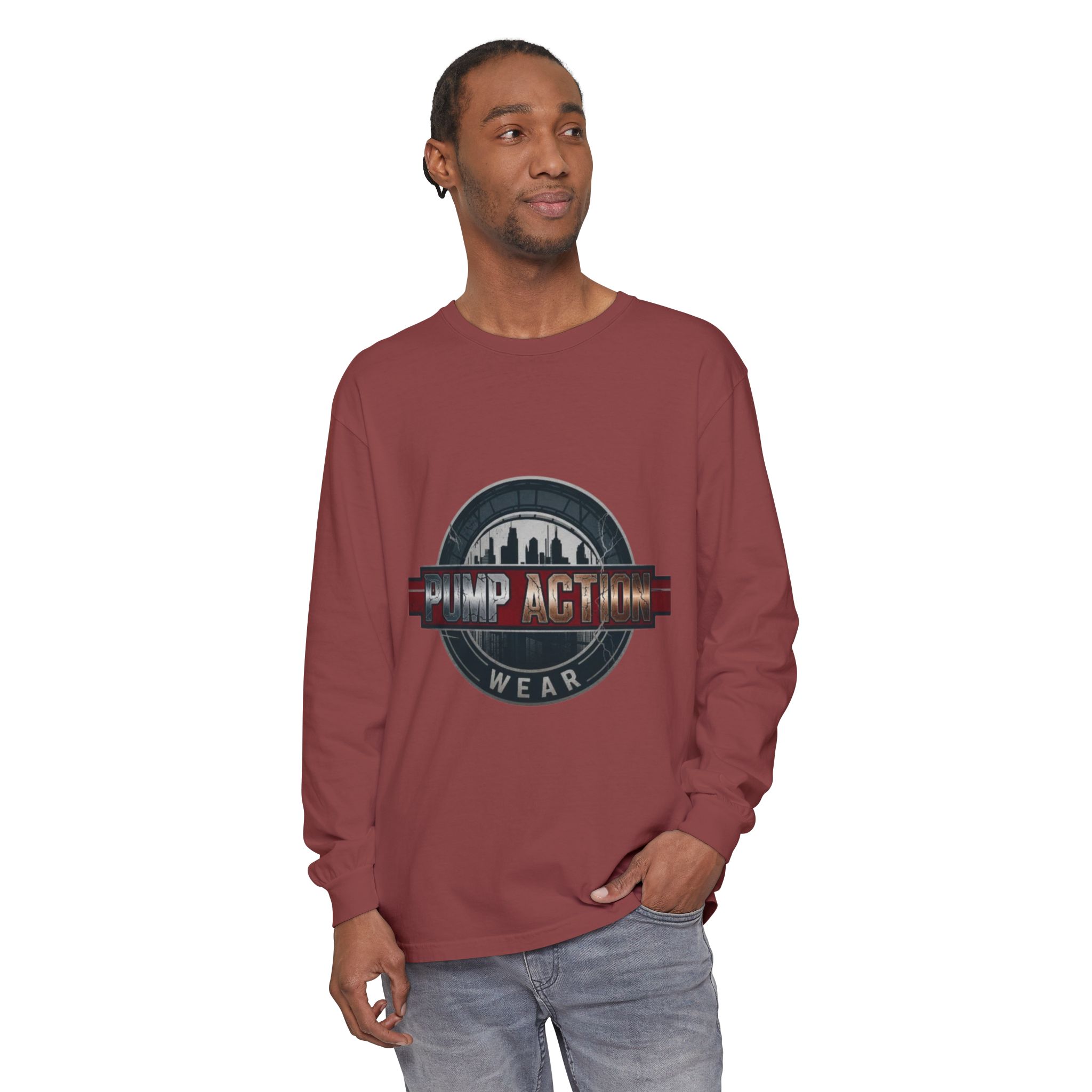 Pump Action Logo Long Sleeve Tee - Image 15
