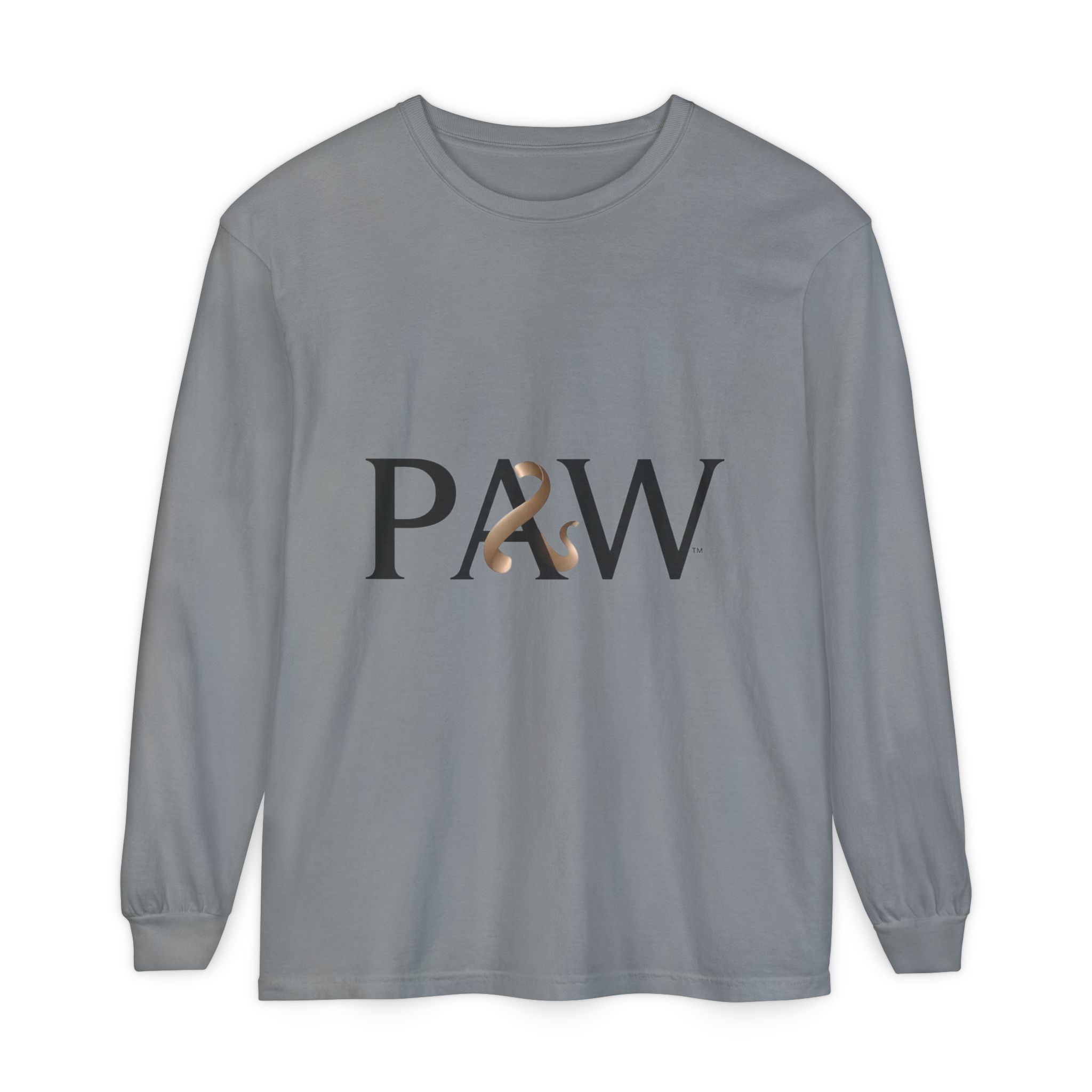 PAW Ampersand Long Sleeve Tee — Minimal Pet Lover Graphic Shirt - Image 41