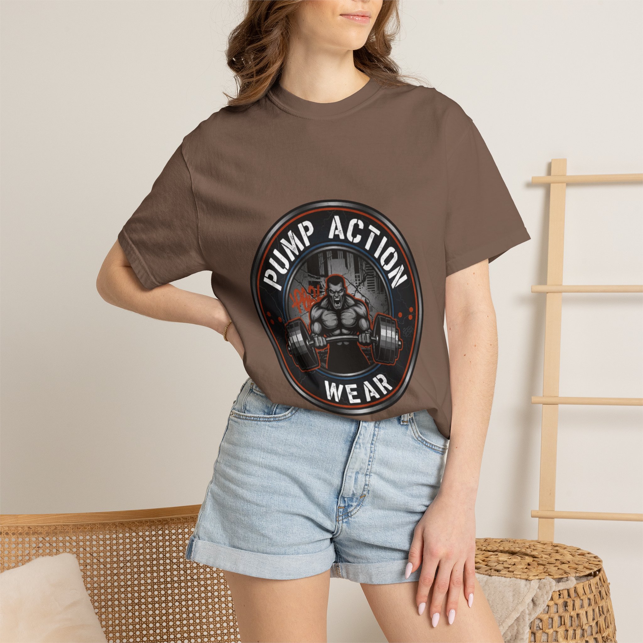 Gym T-Shirt — "Pump Action Wear" Muscle Weightlifting Tee - Image 16