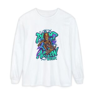 Retro Robot Graffiti Long Sleeve Tee