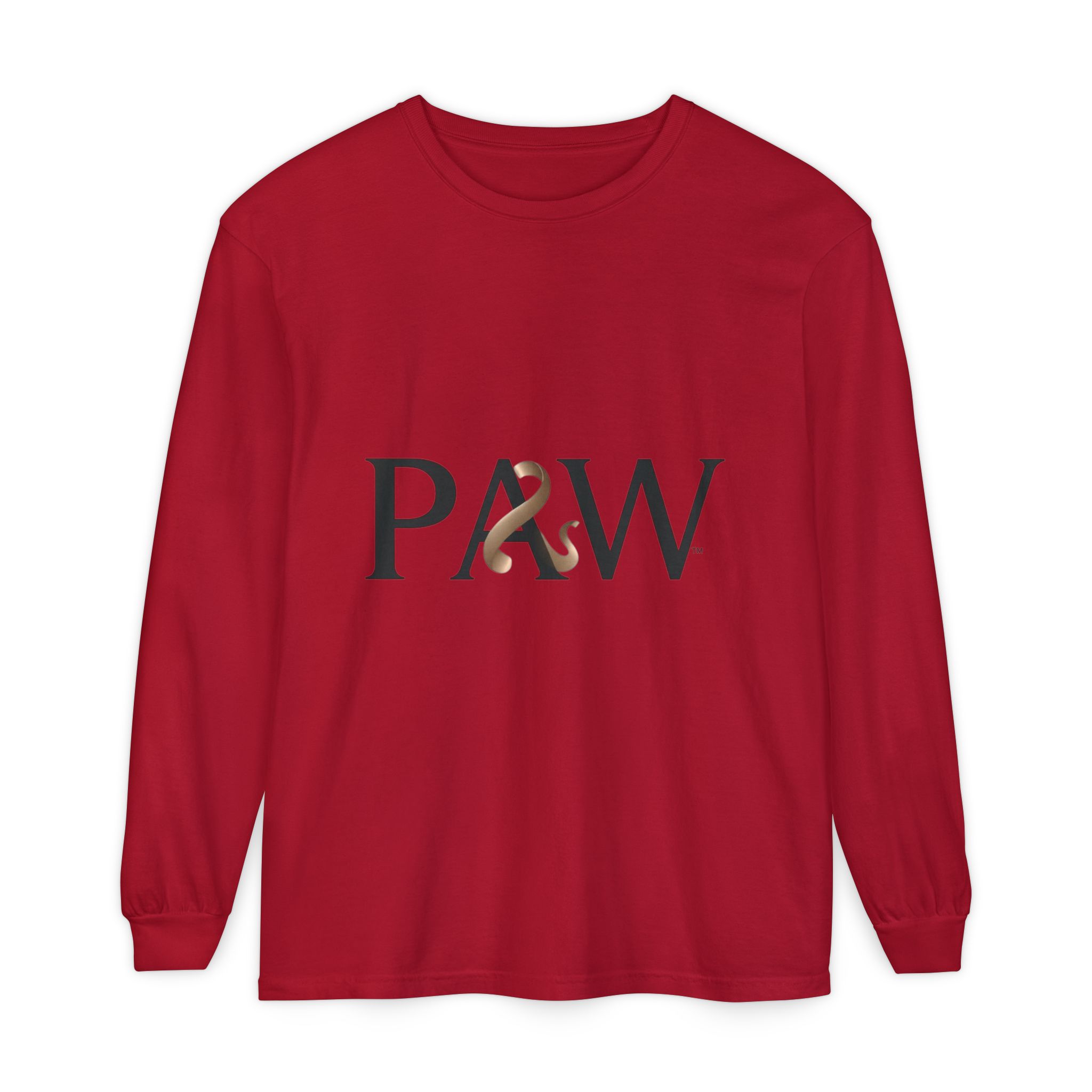 PAW Ampersand Long Sleeve Tee — Minimal Pet Lover Graphic Shirt - Image 65