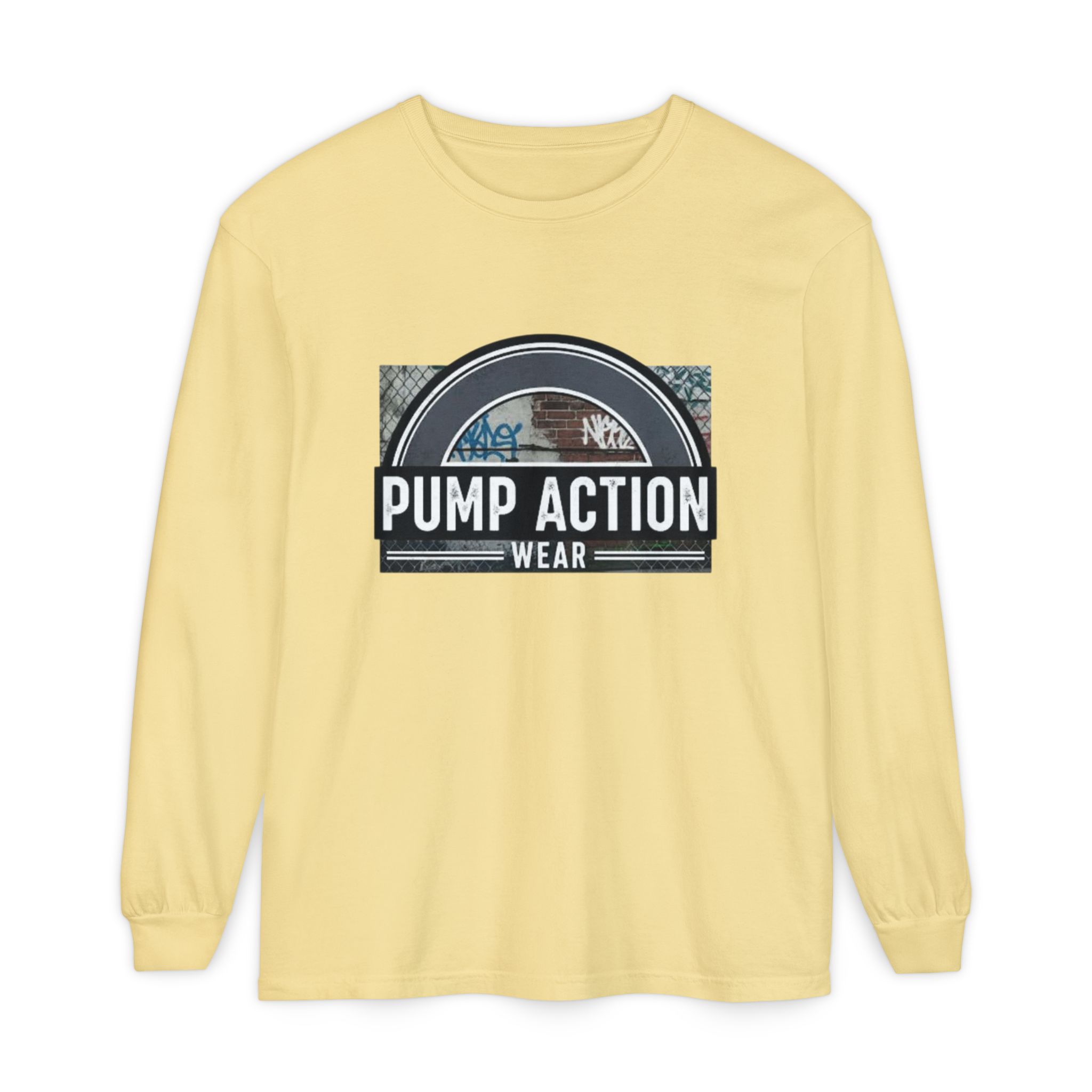 Pump Action Wear Long Sleeve Tee — Vintage Fuel Pump Logo Shirt - Image 29