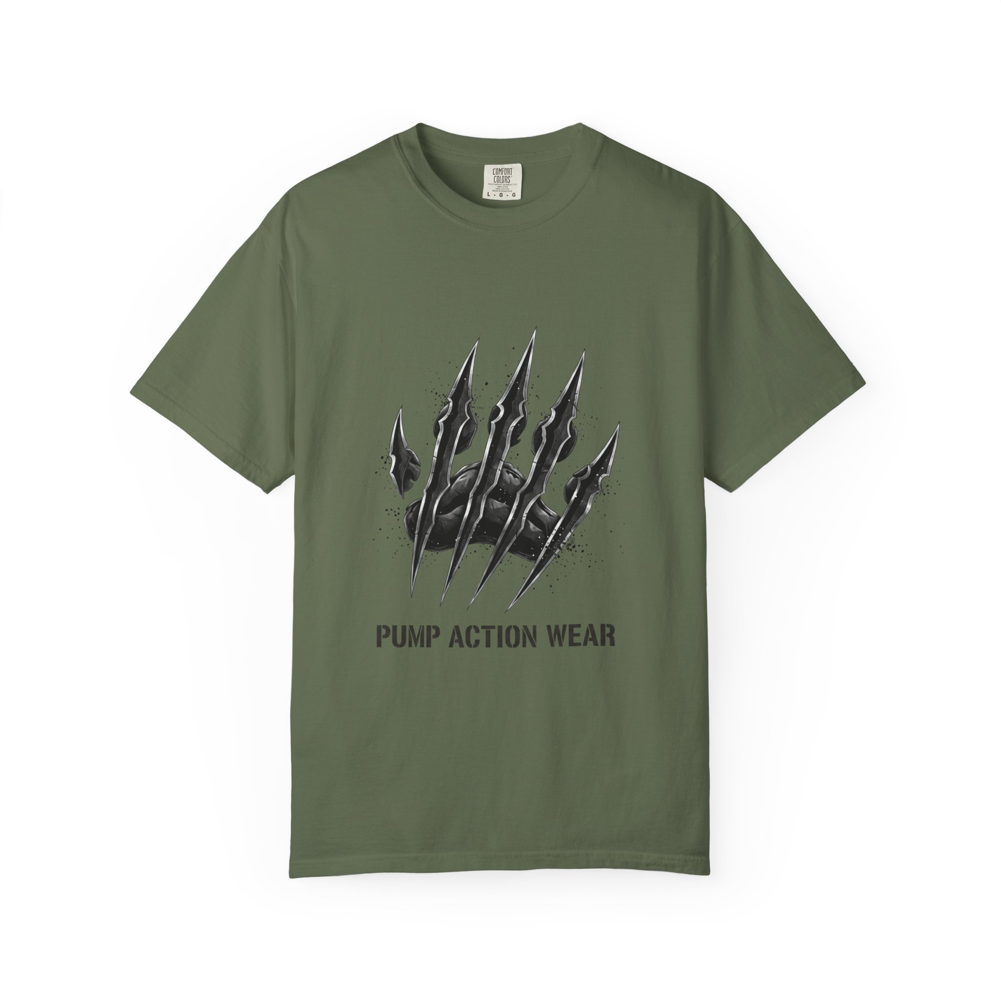 Pump Action Wear Graphic T-Shirt — Tactical Claw Logo Tee - Image 25