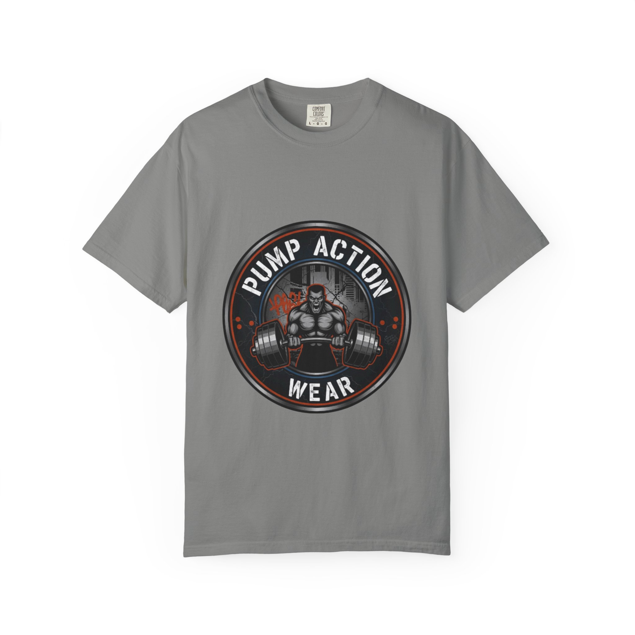 Gym T-Shirt — "Pump Action Wear" Muscle Weightlifting Tee - Image 33