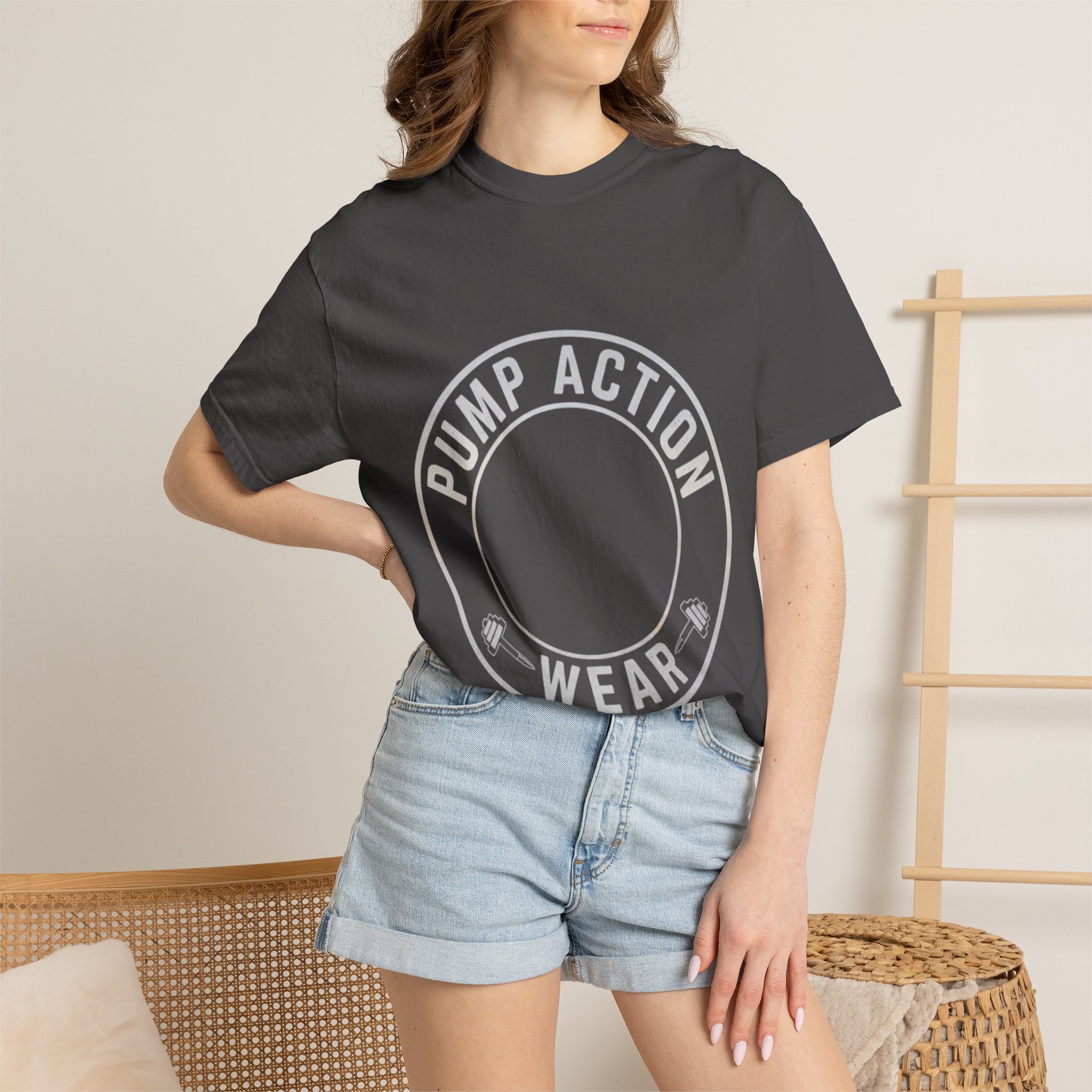 Pump Action Wear T‑Shirt — Vintage Crest Graphic Tee - Image 44